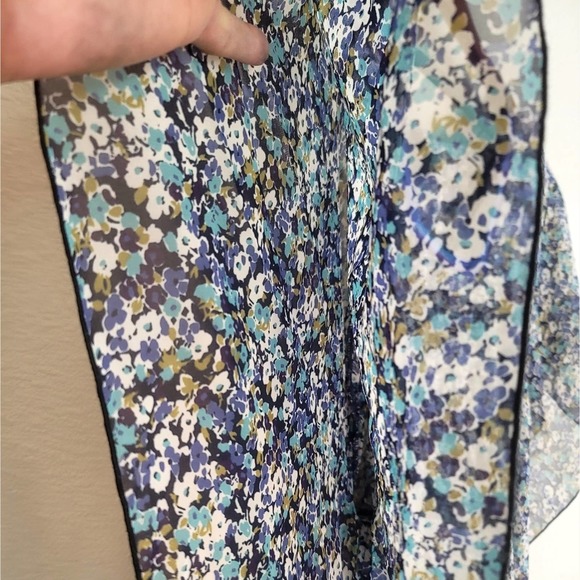 ANNA SUI FLORAL BUTTERFLIES SLEEVELESS EMBROIDERED DETAIL SQUARE NECKLIN… - Picture 8 of 16